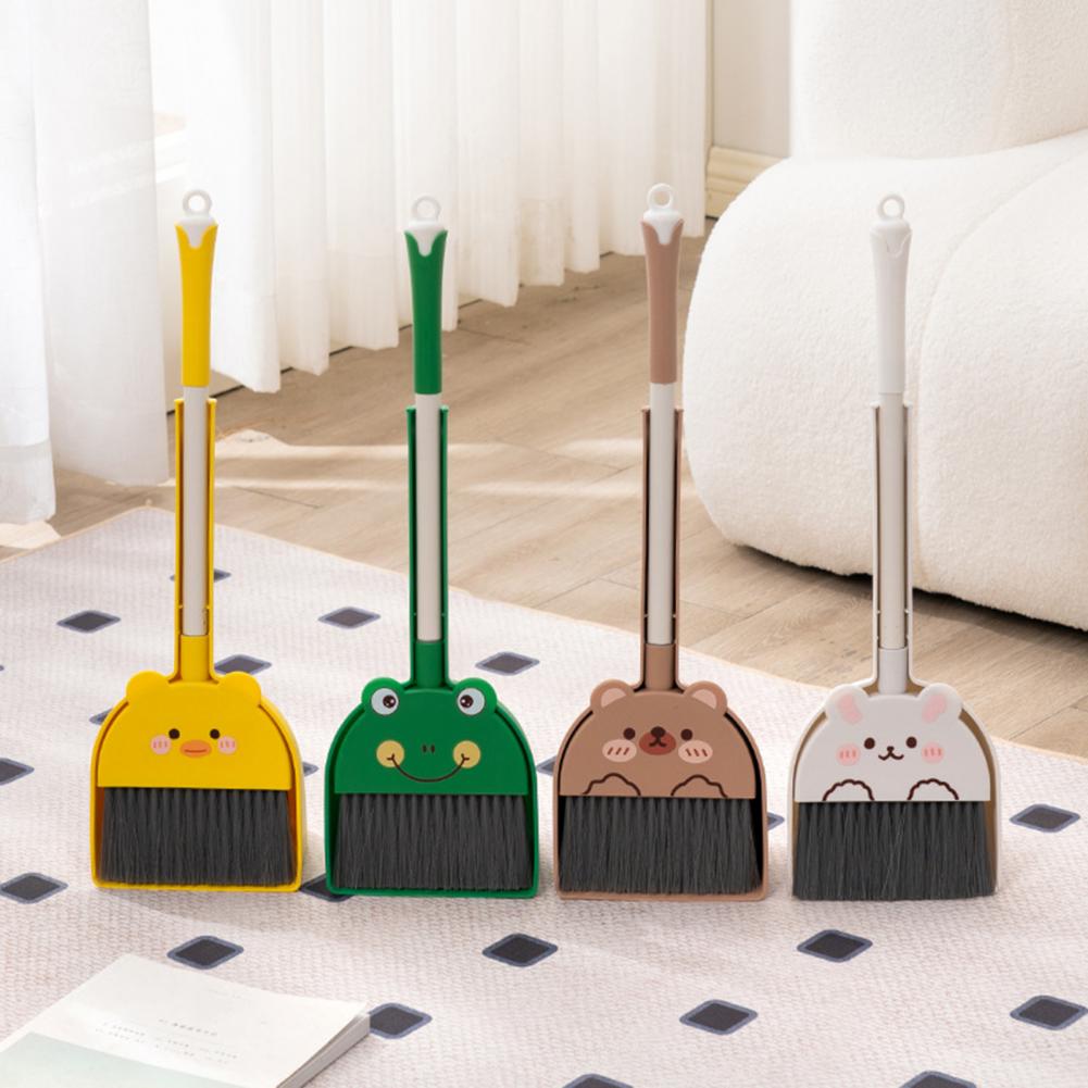 Kids Outdoor Broom - 54cm Kinderbezem en Stoffer Set Reinigingsborstel