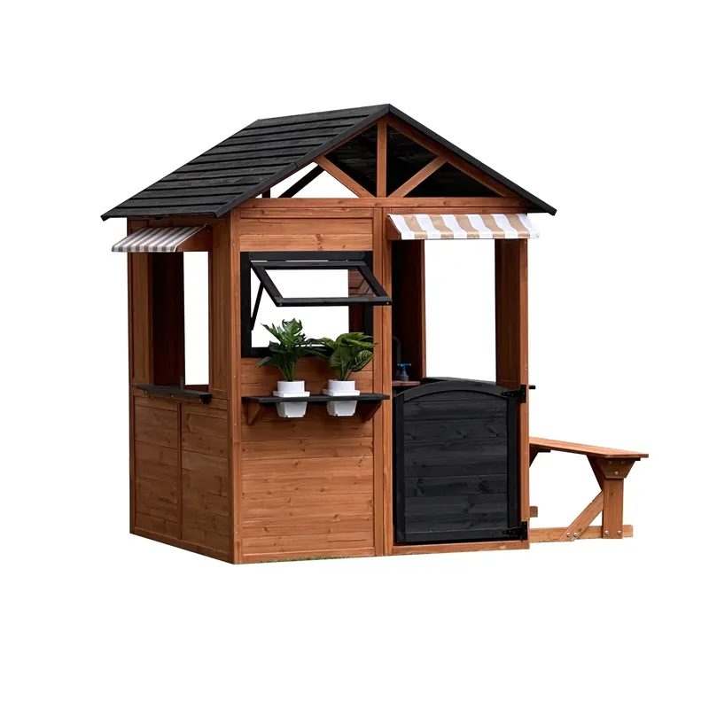 Houten poppenhuis voor kindere - Kids Outdoor Climbing Frame recensie en prijs