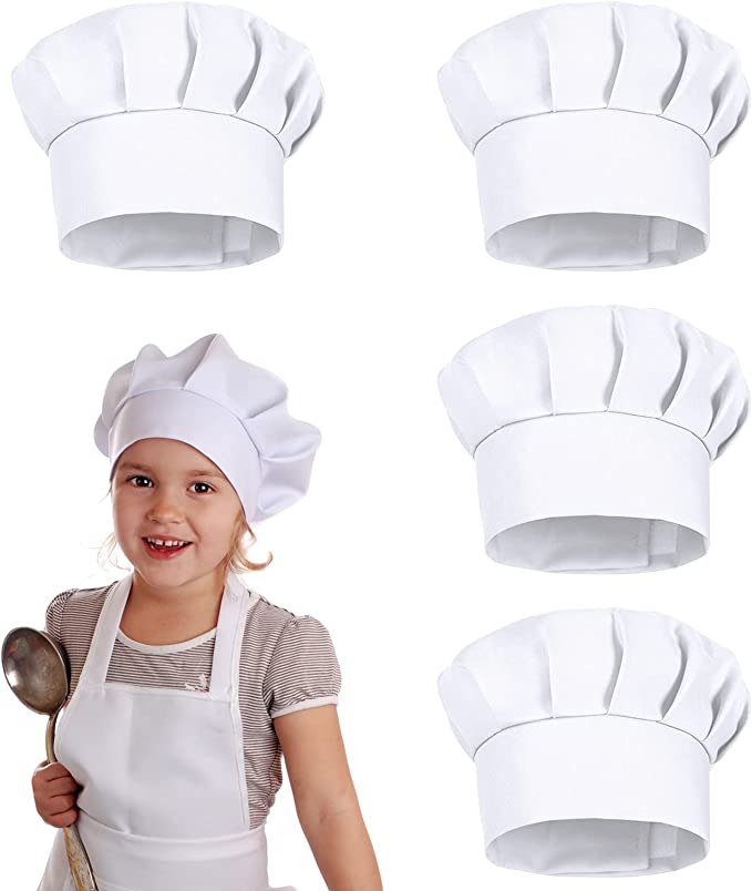4 stuks witte party petjes kin - Kids Outdoor Kitchen Accessories recensie en prijs